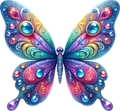 Purple Sparkly Butterfly