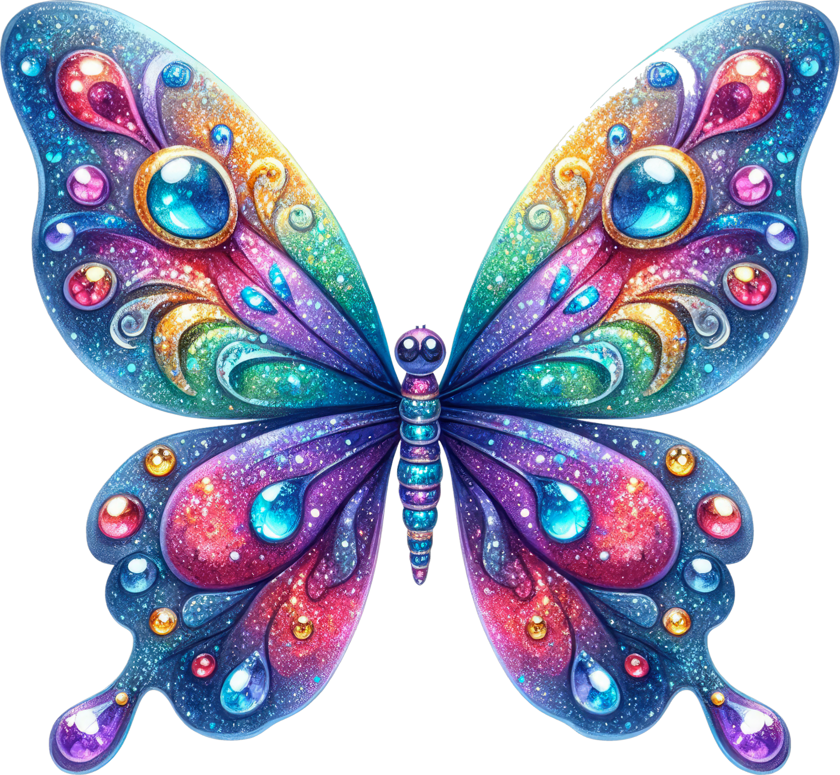 Purple Sparkly Butterfly