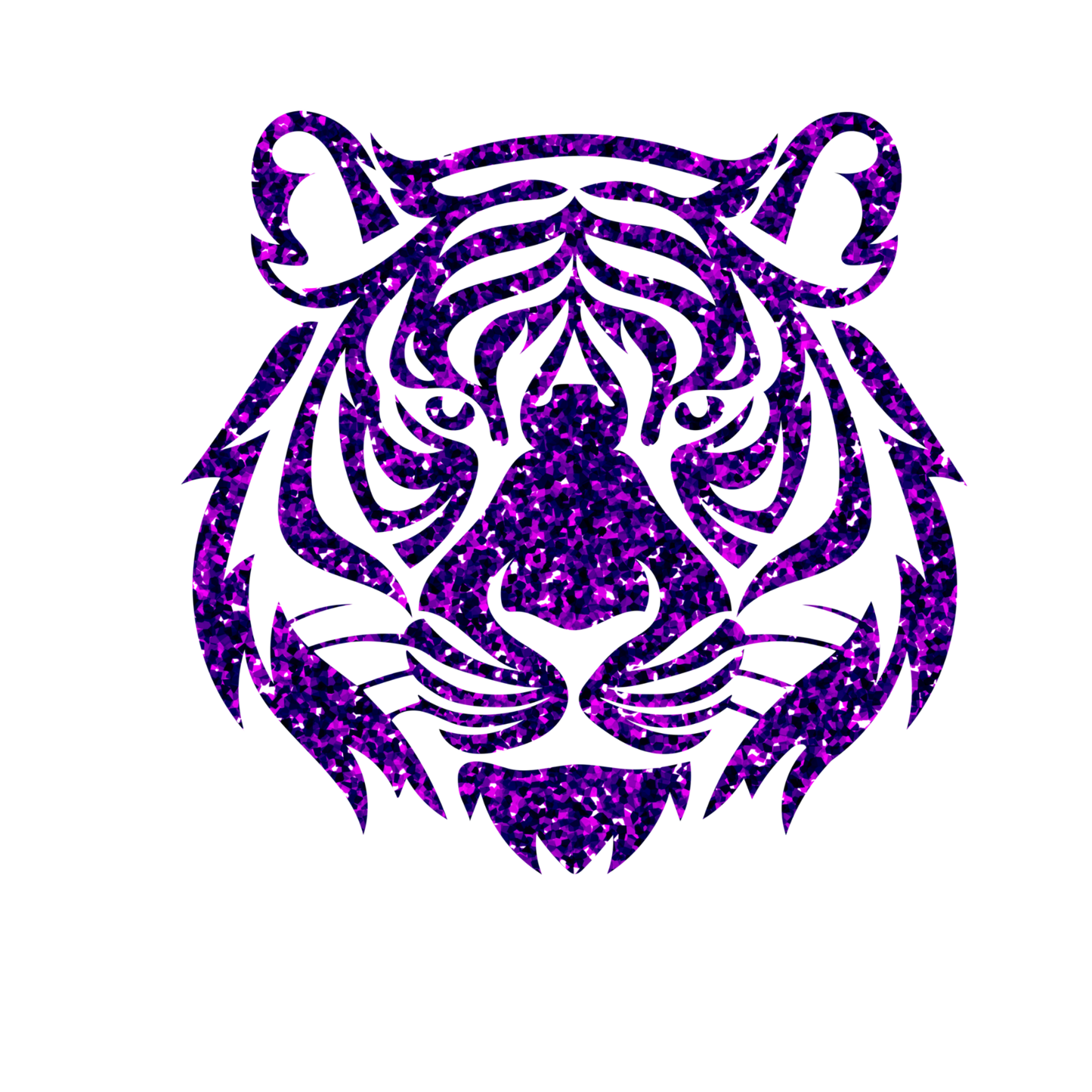 LSU Purple Glitter Tiger