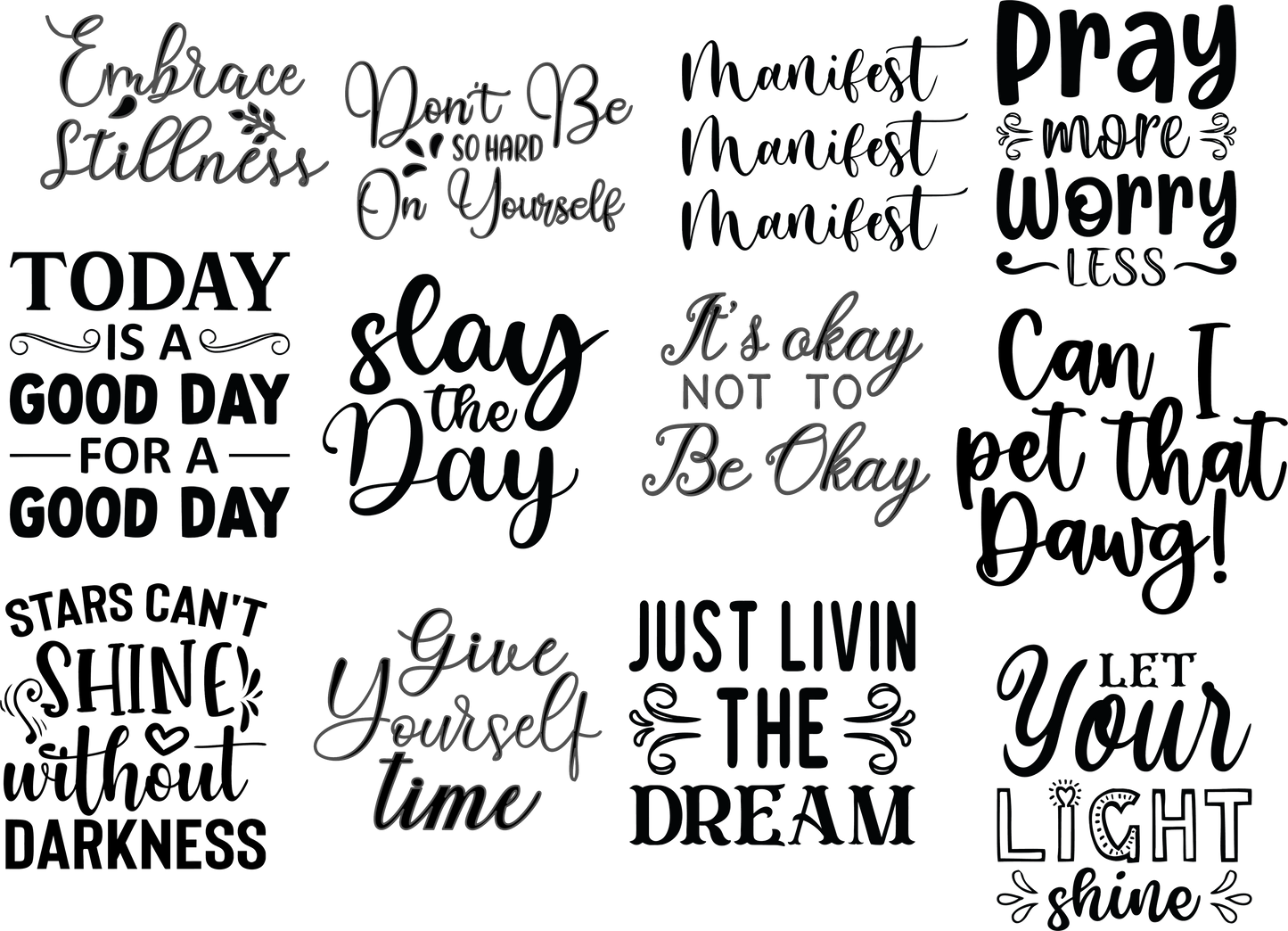 Quote Decal Sheet 3