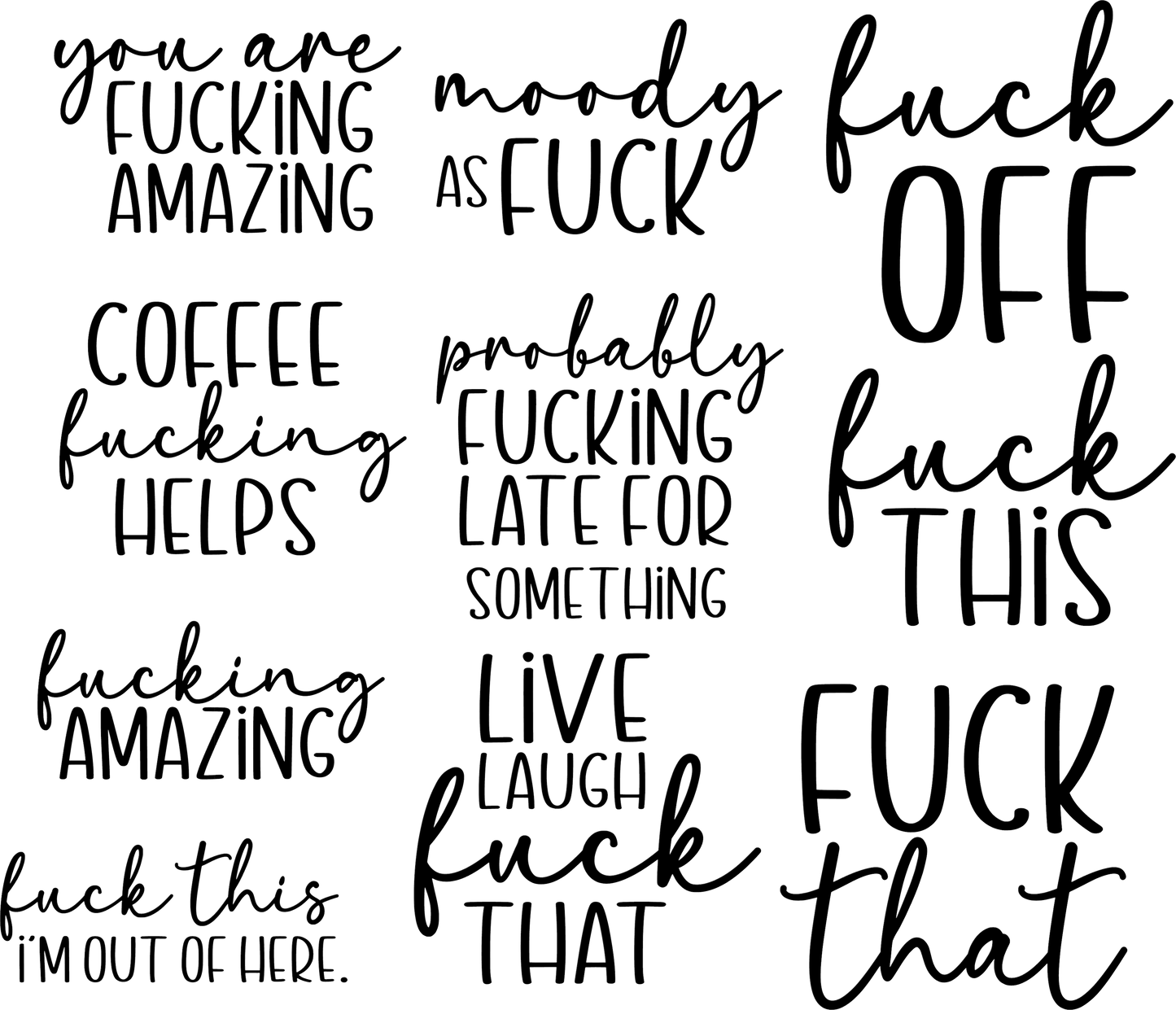 Quotes Decal Sheet 8