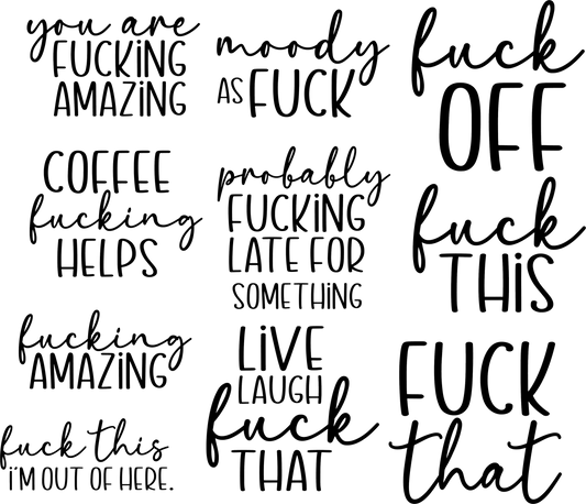 Quotes Decal Sheet 8