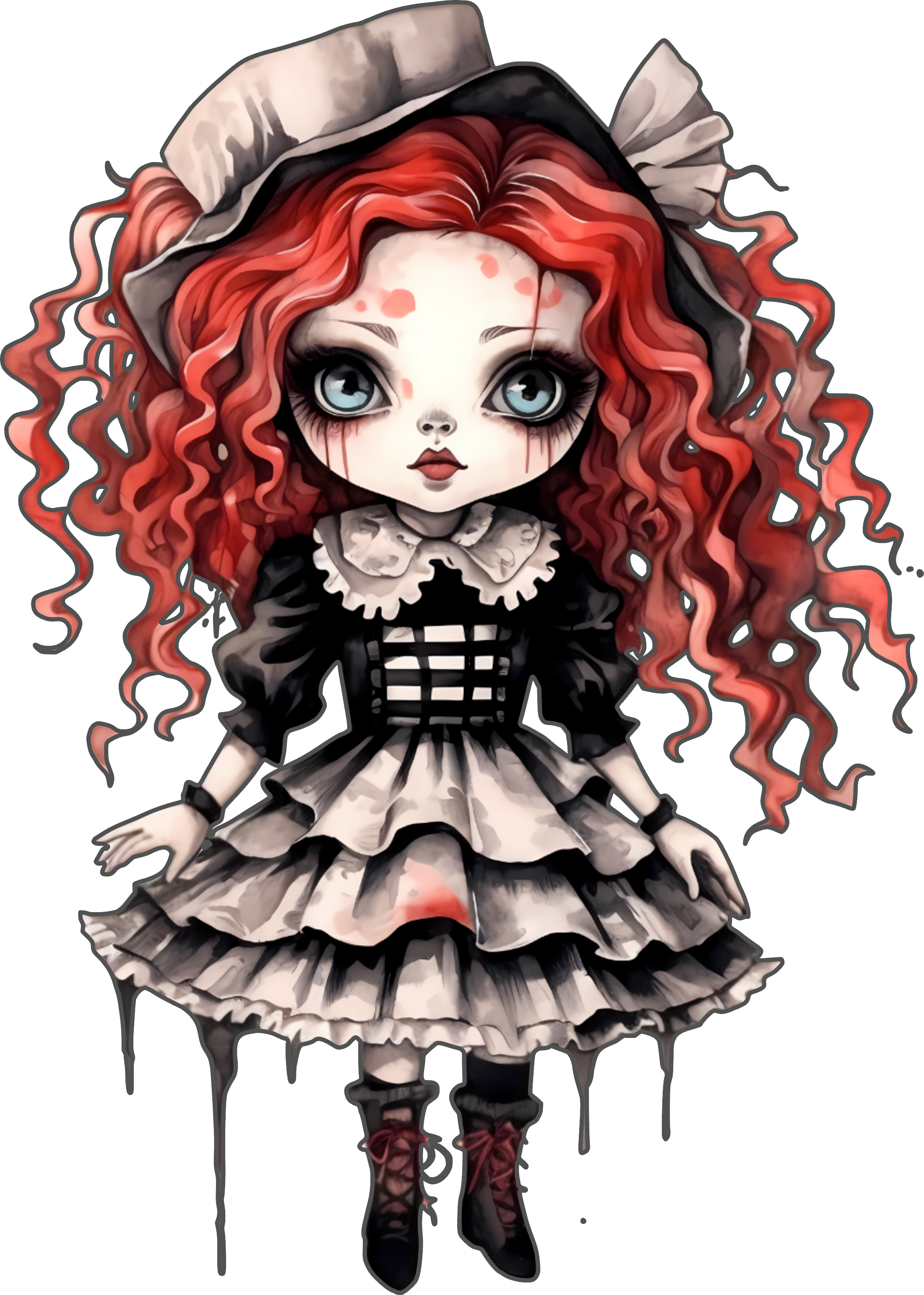Red Haired Dead Doll
