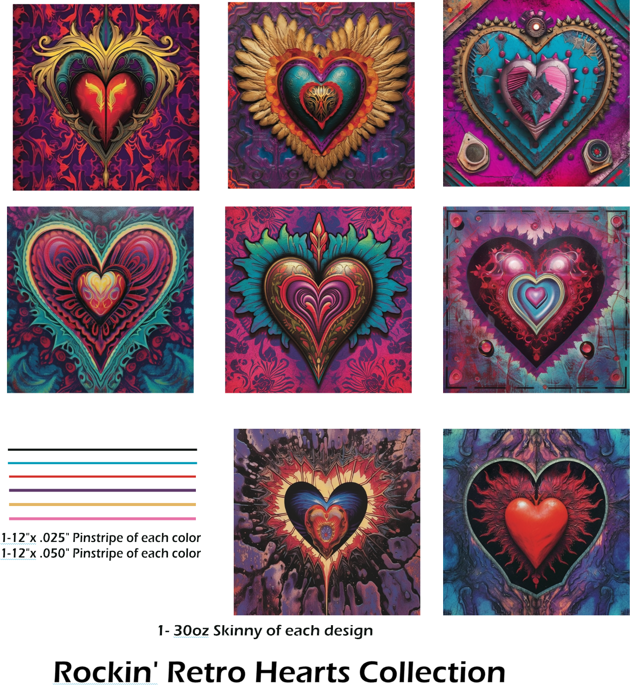 Rockin' Retro Hearts Collection