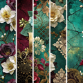 Romantic Floral Collection- Vinyl 11 Mixed Media