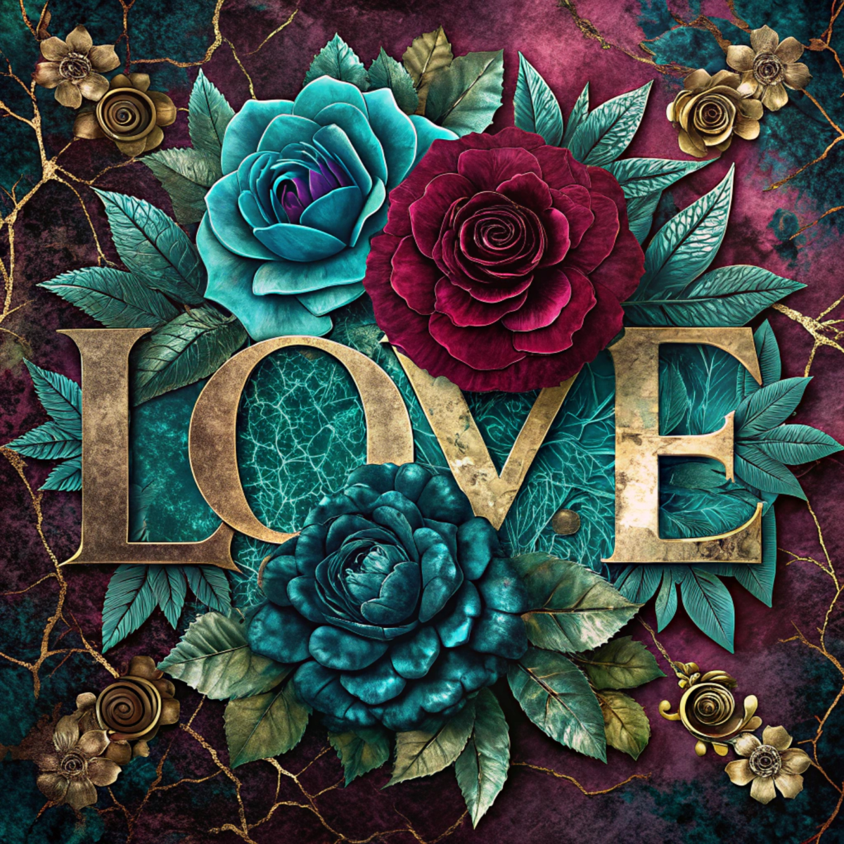 Romantic Floral Collection- Vinyl 1