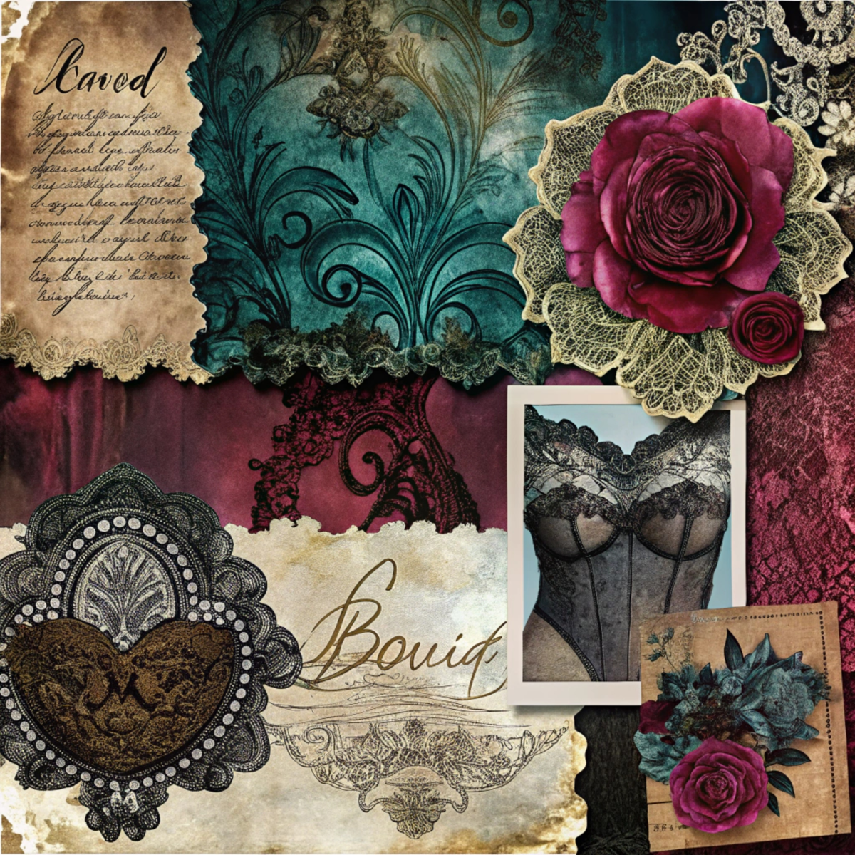 Romantic Floral Collection- Vinyl 4