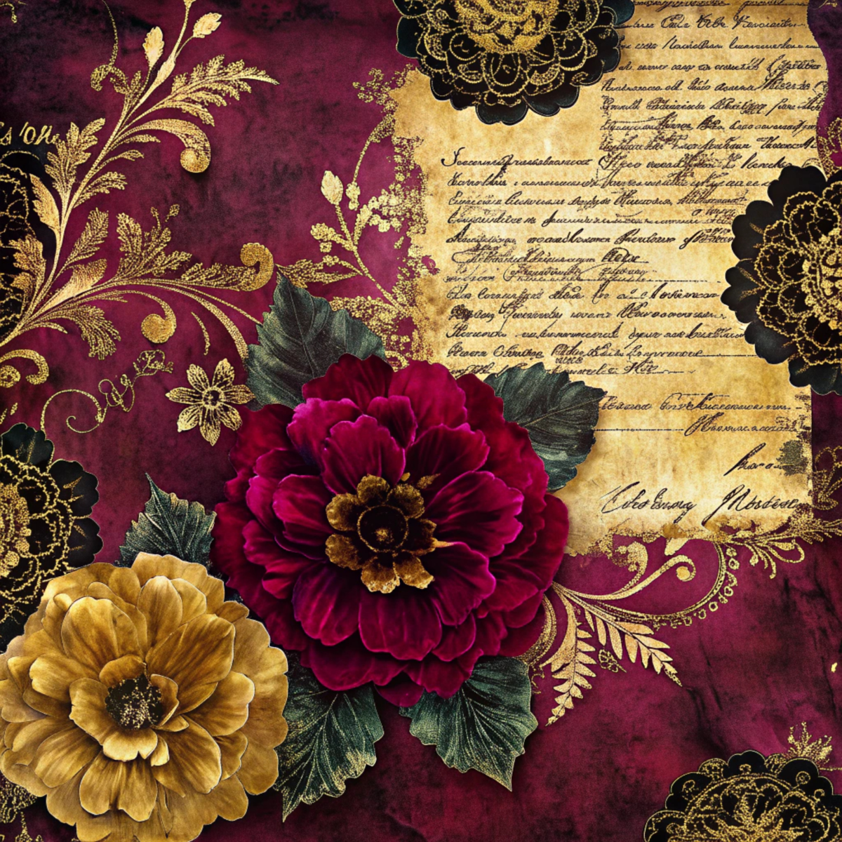 Romantic Floral Collection- Vinyl 9