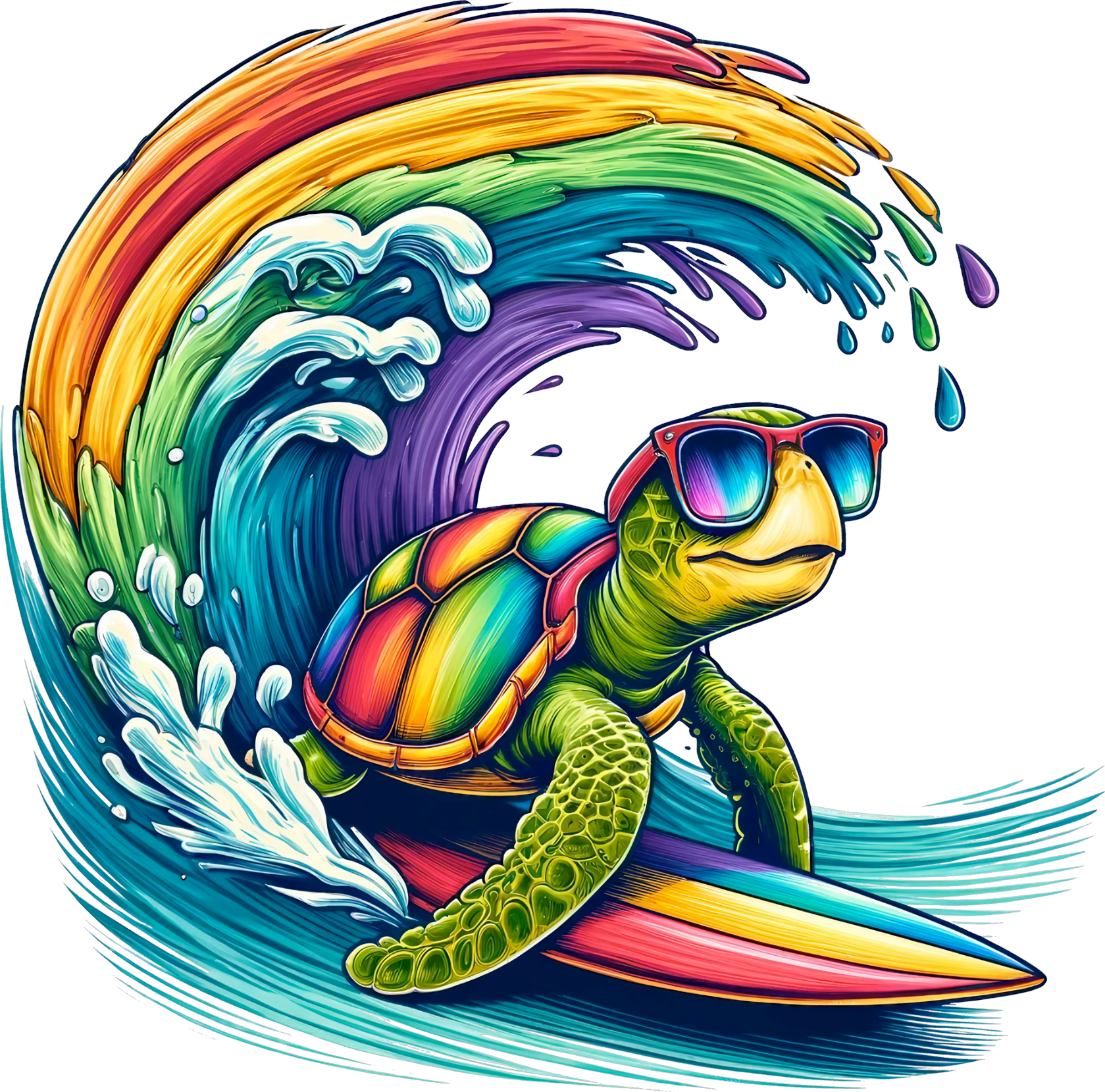 Sea Turtle Wave