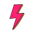 Pink Lightning Bolt