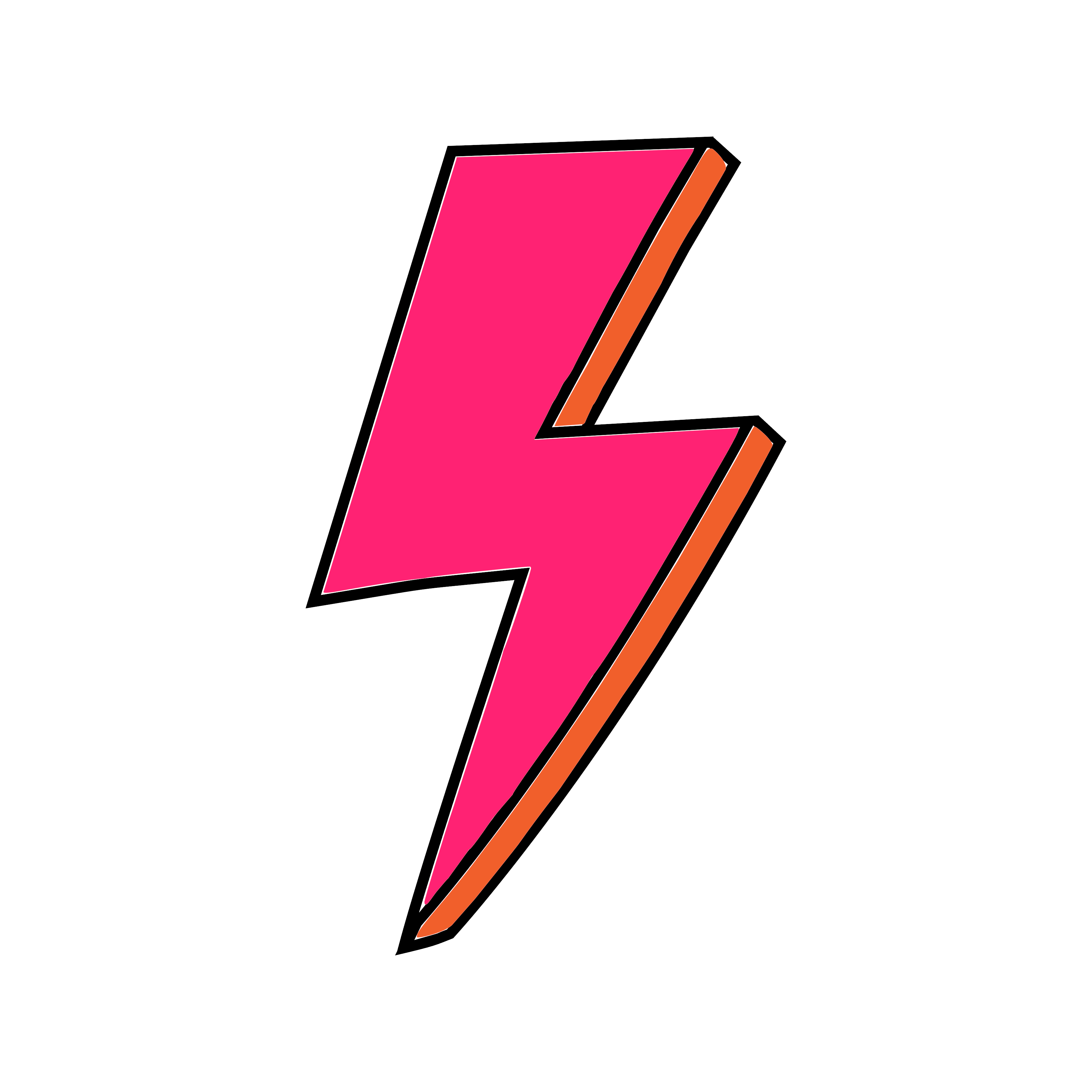 Pink Lightning Bolt