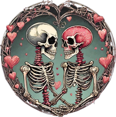 Skeleton Valentine Collection- Decal 4