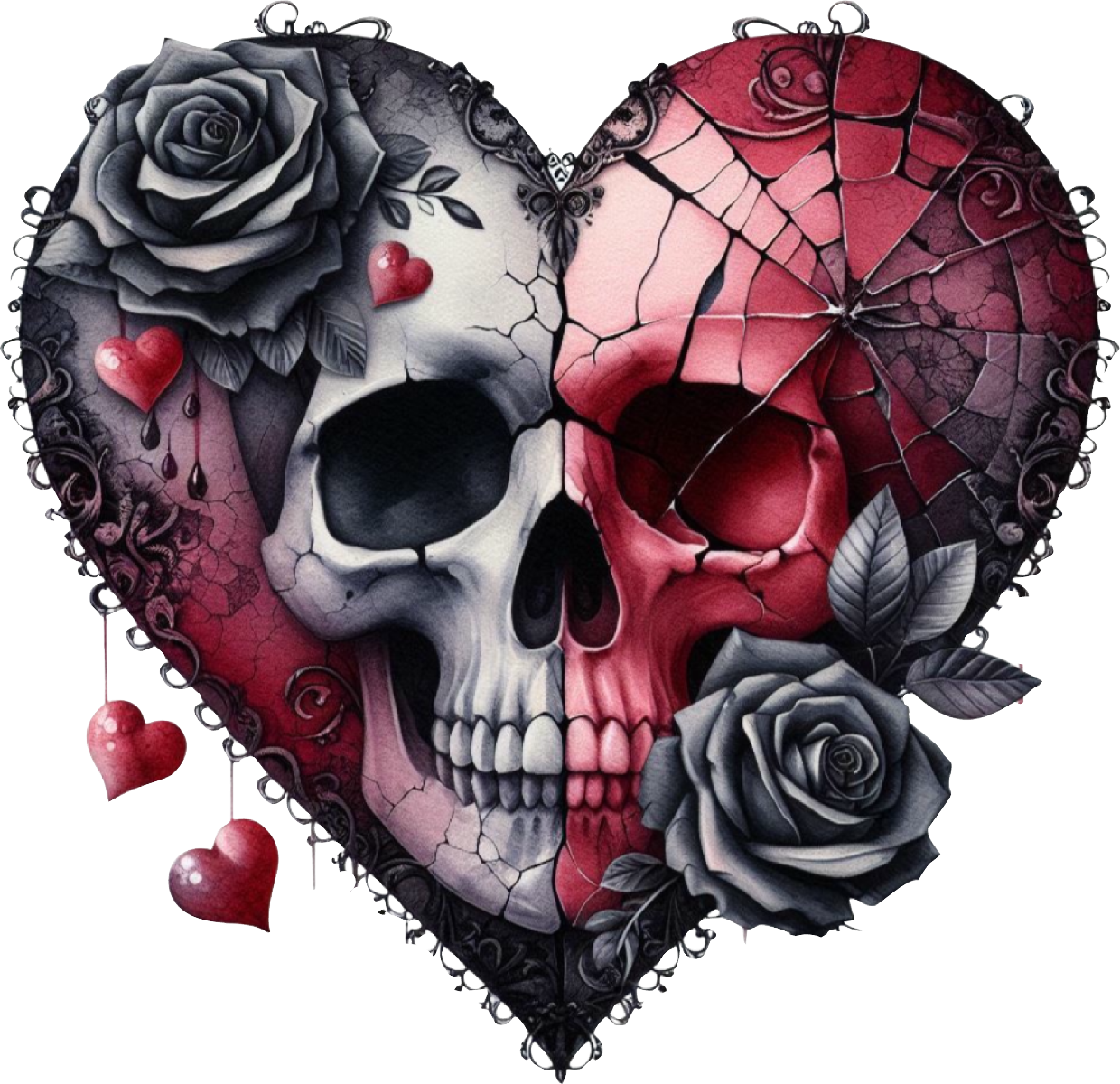 Skull & Roses Collection- Decal 2