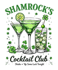 St. Patrick's Day Collection- Shamrock's Cocktail UVDTF Decal