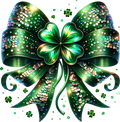 St. Patrick's Day Collection- Clover Bow UVDTF Decal