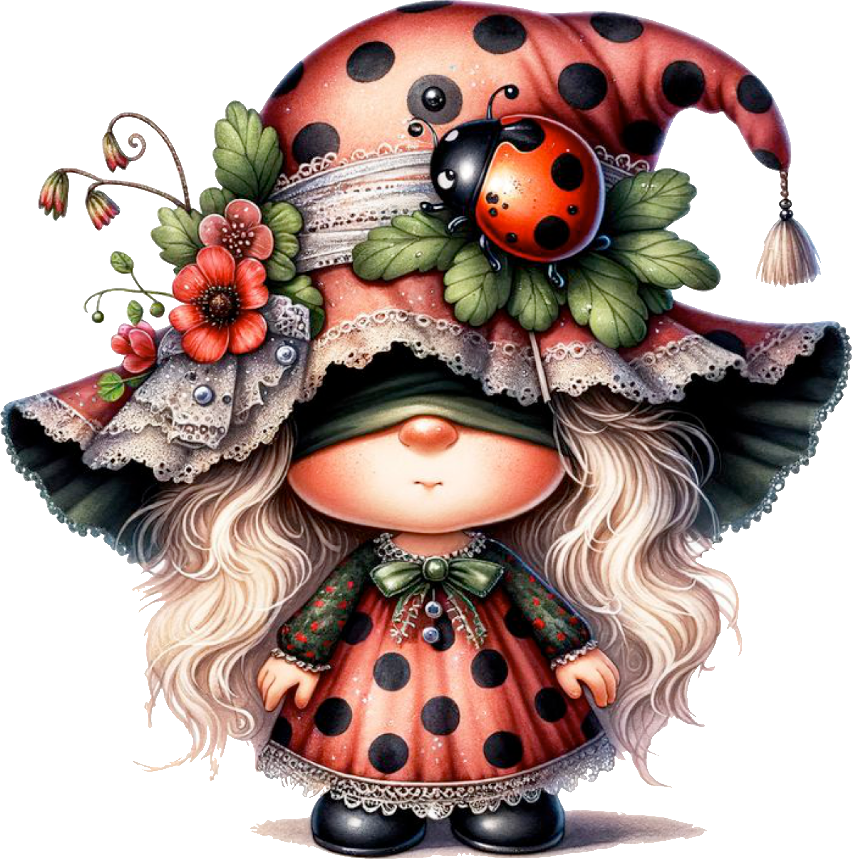 Strawberry Ladybug Girl