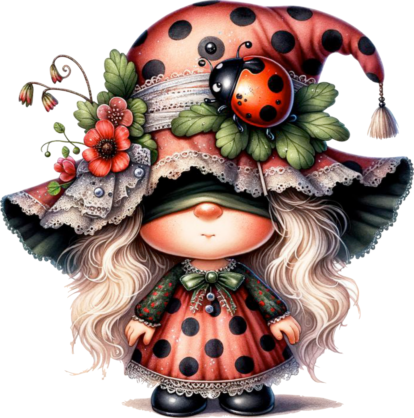 Strawberry Ladybug Girl