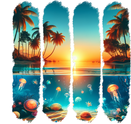 Flamingo Brush Strokes 1