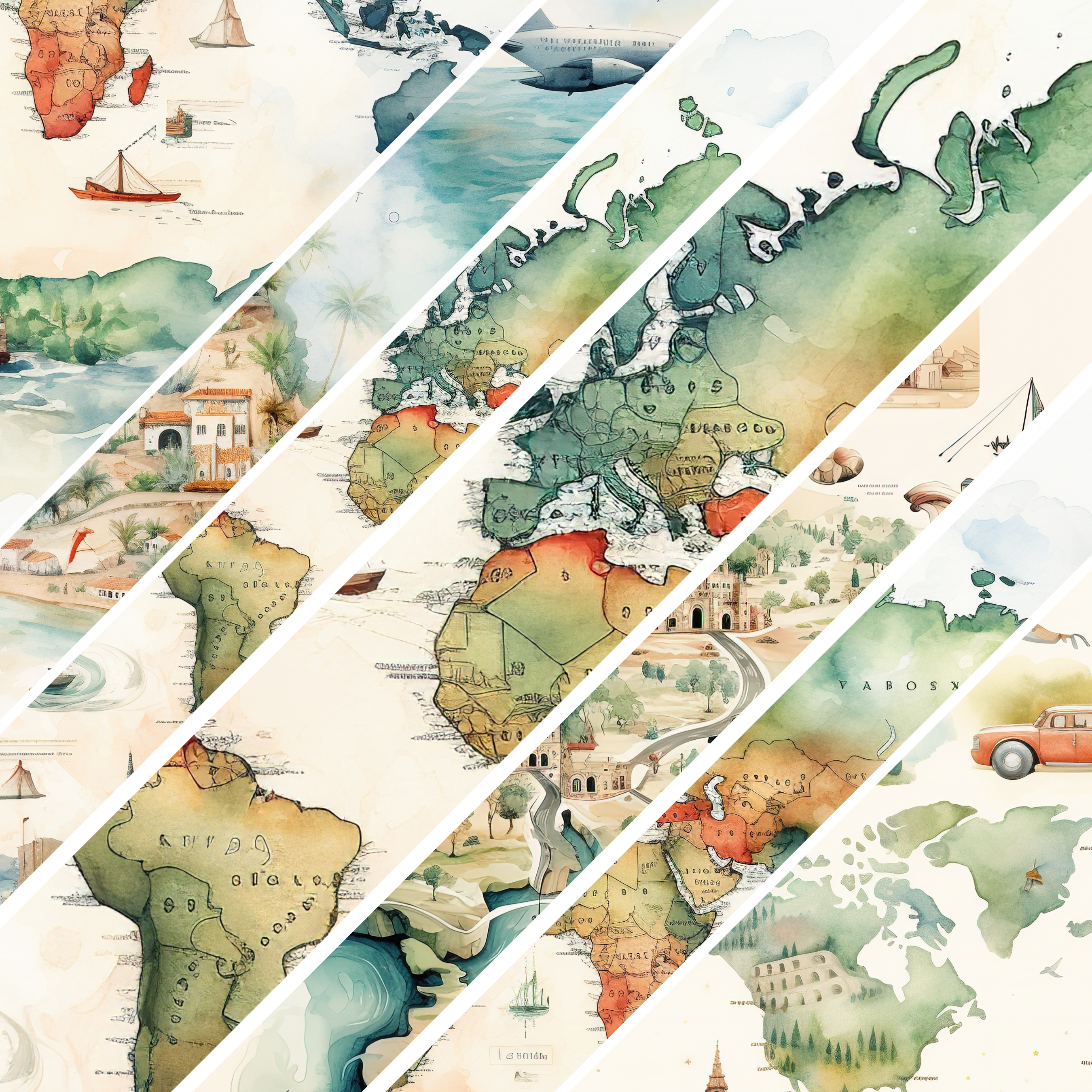 Summer Travel Mixed Media 18