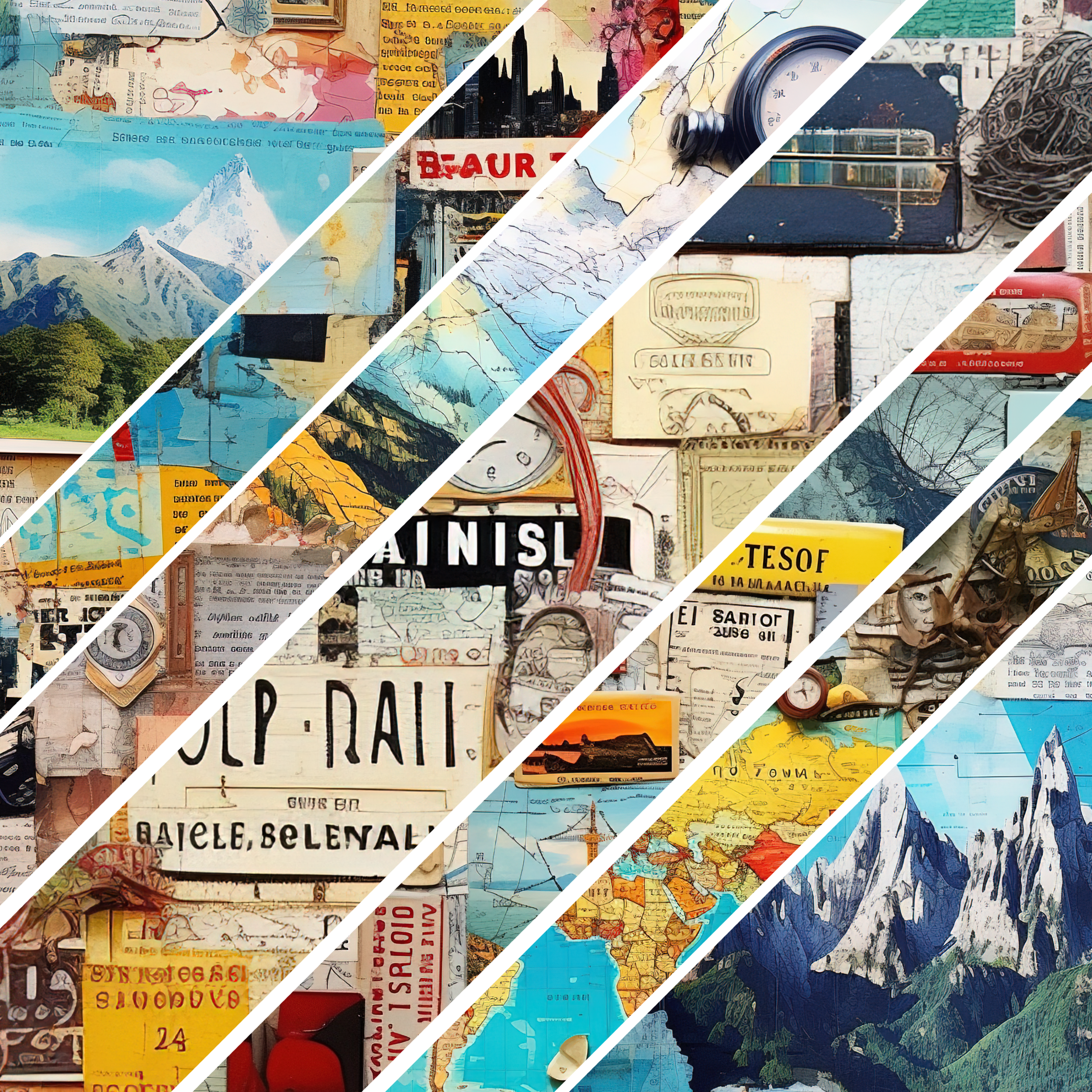 Summer Travel Mixed Media 19