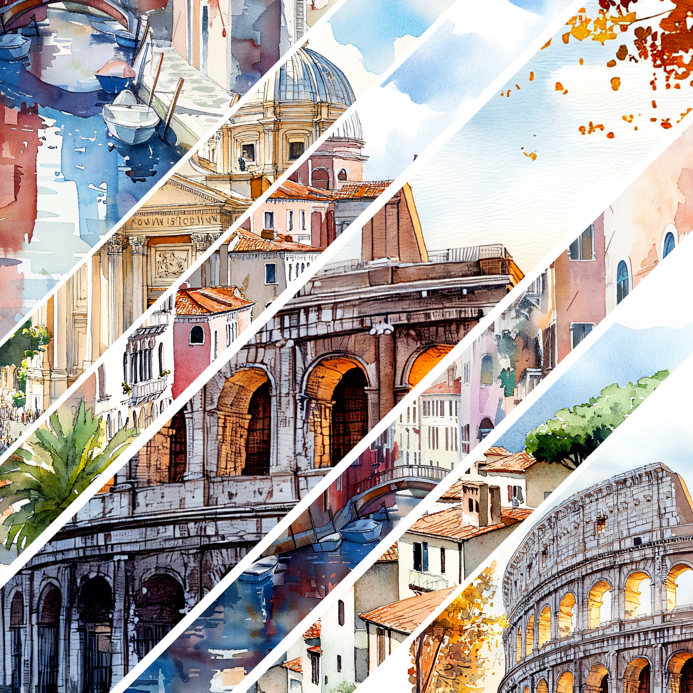 Summer Travel Mixed Media 23