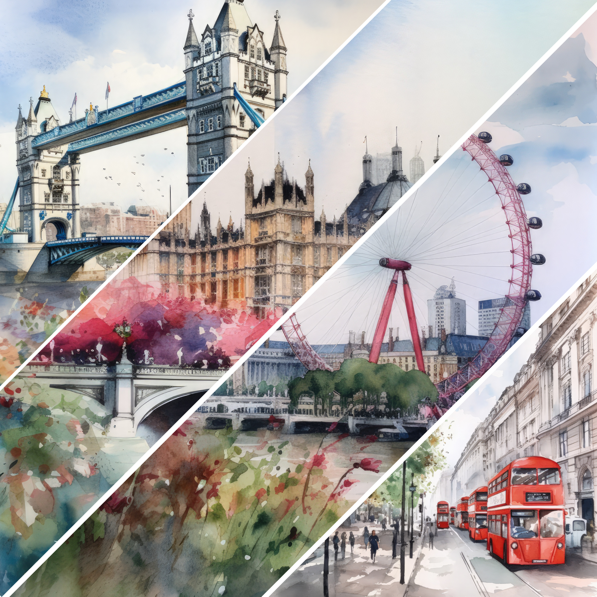 Summer Travel Mixed Media 2