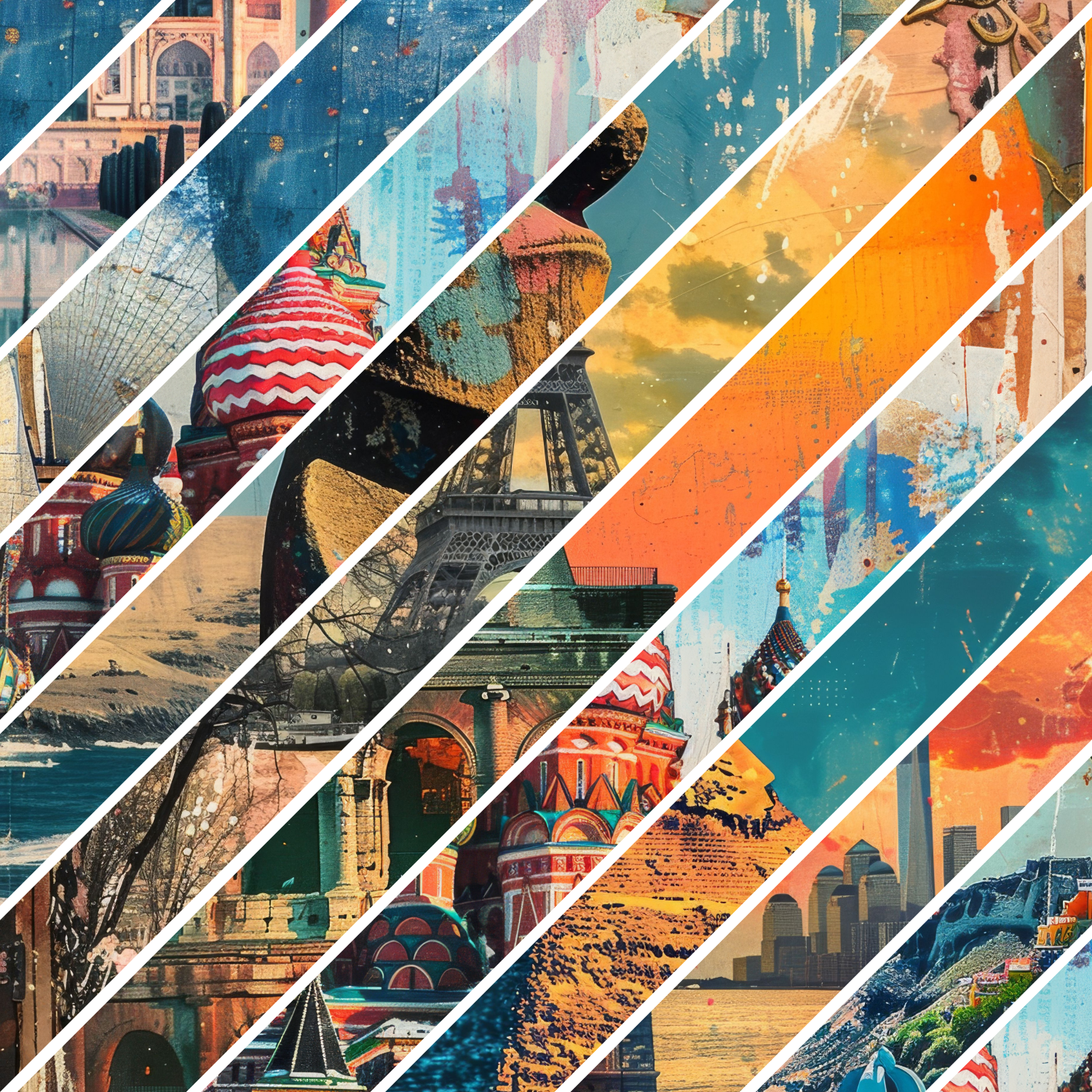 Summer Travel Mixed Media 11