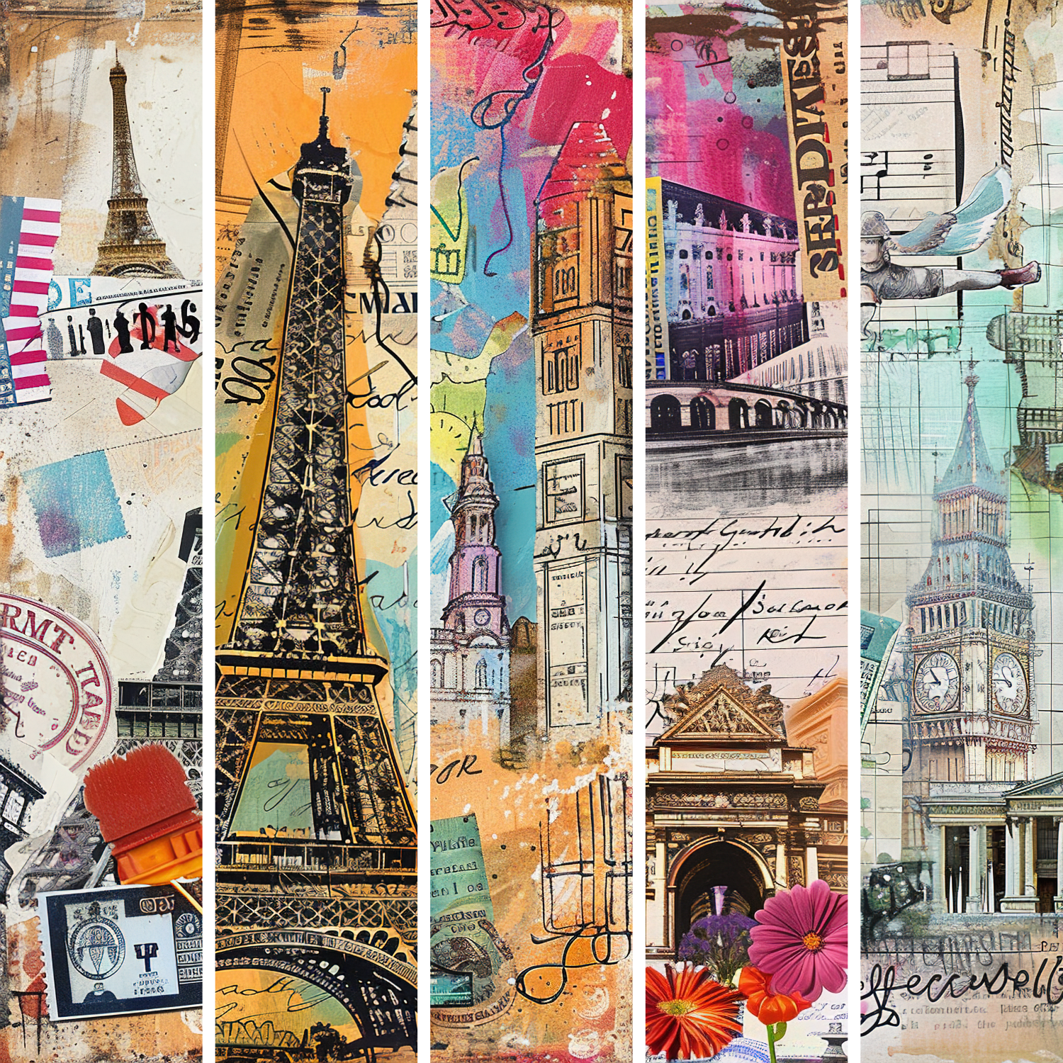 Summer Travel Mixed Media 13
