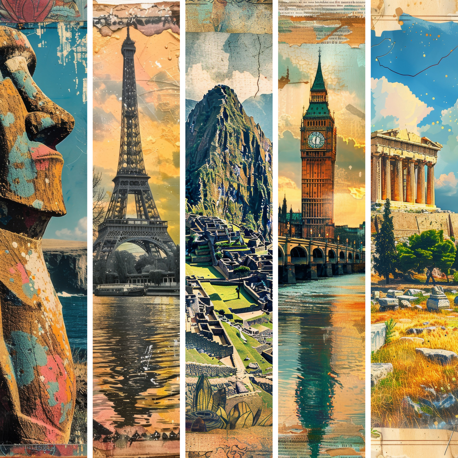 Summer Travel Mixed Media 14