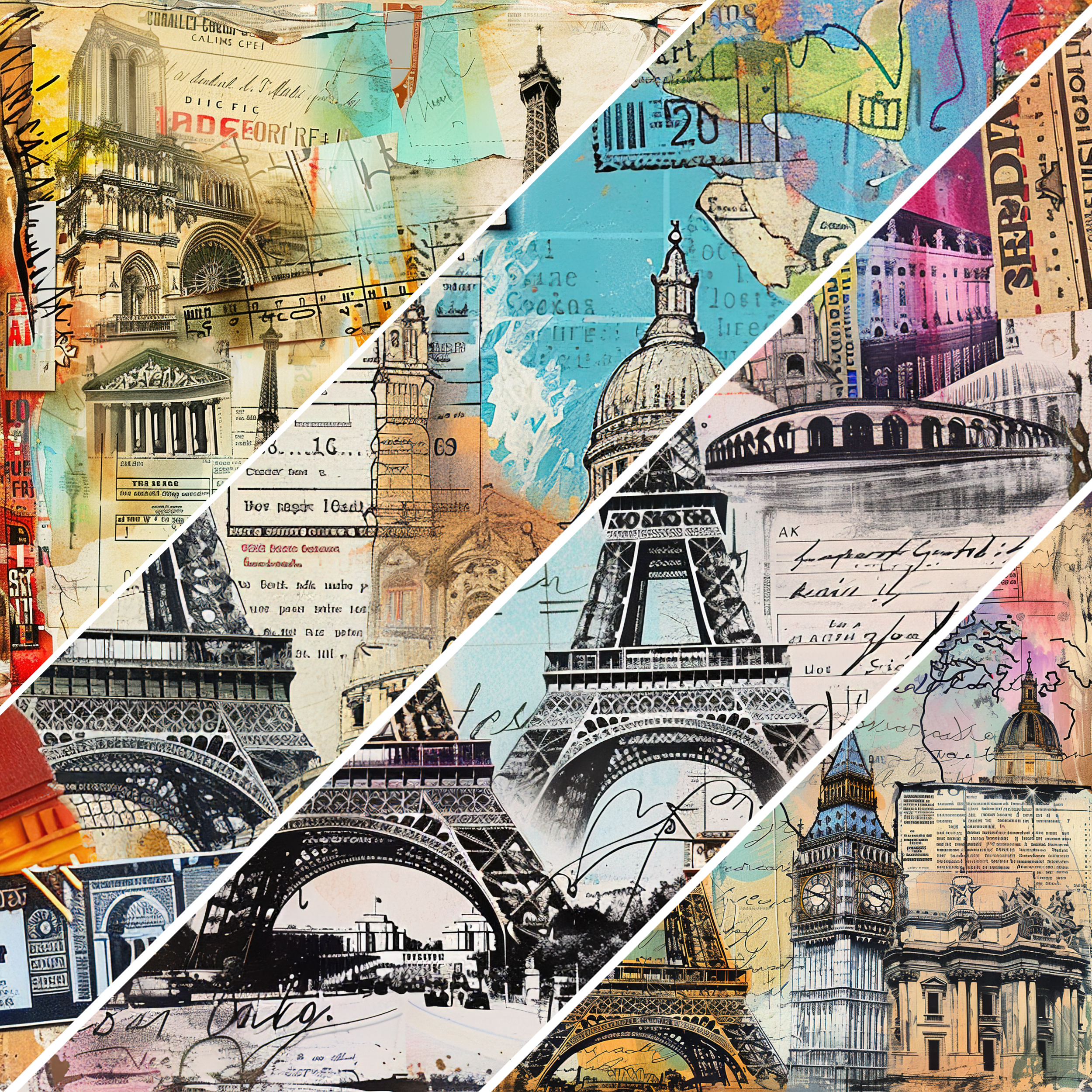 Summer Travel Mixed Media 4