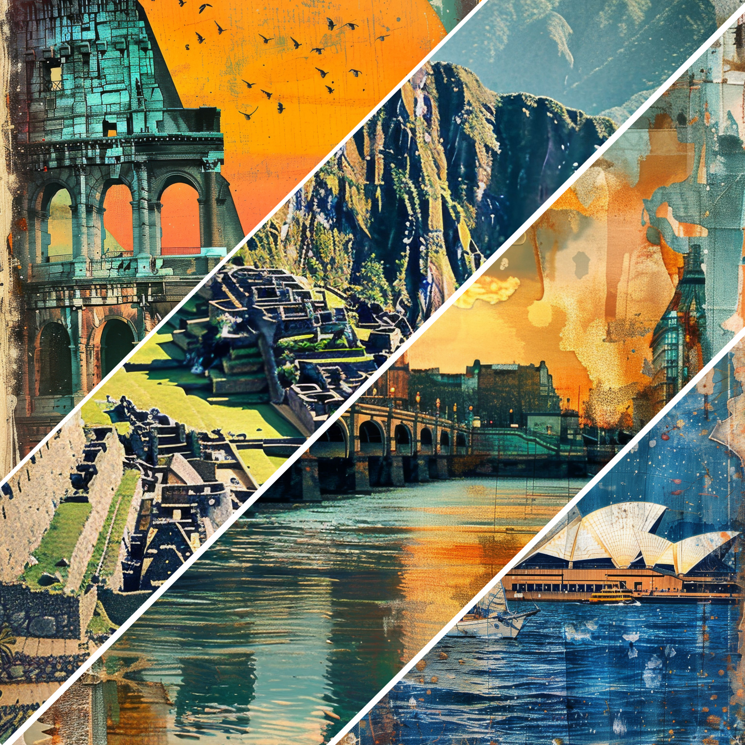 Summer Travel Mixed Media 5