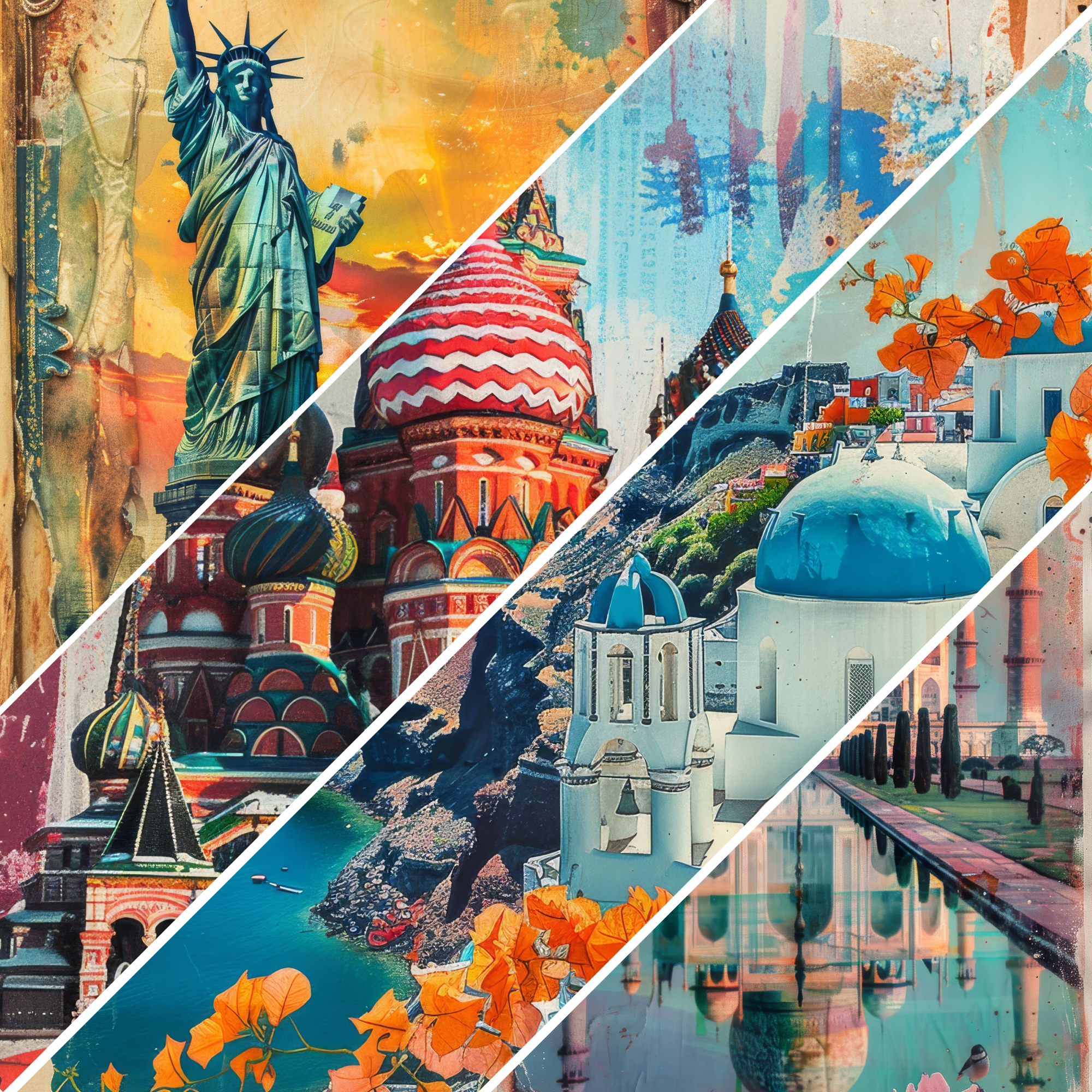 Summer Travel Mixed Media 6