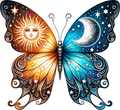 Sun Moon Butterfly