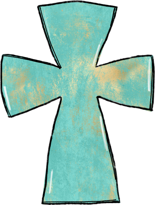 Teal Cross