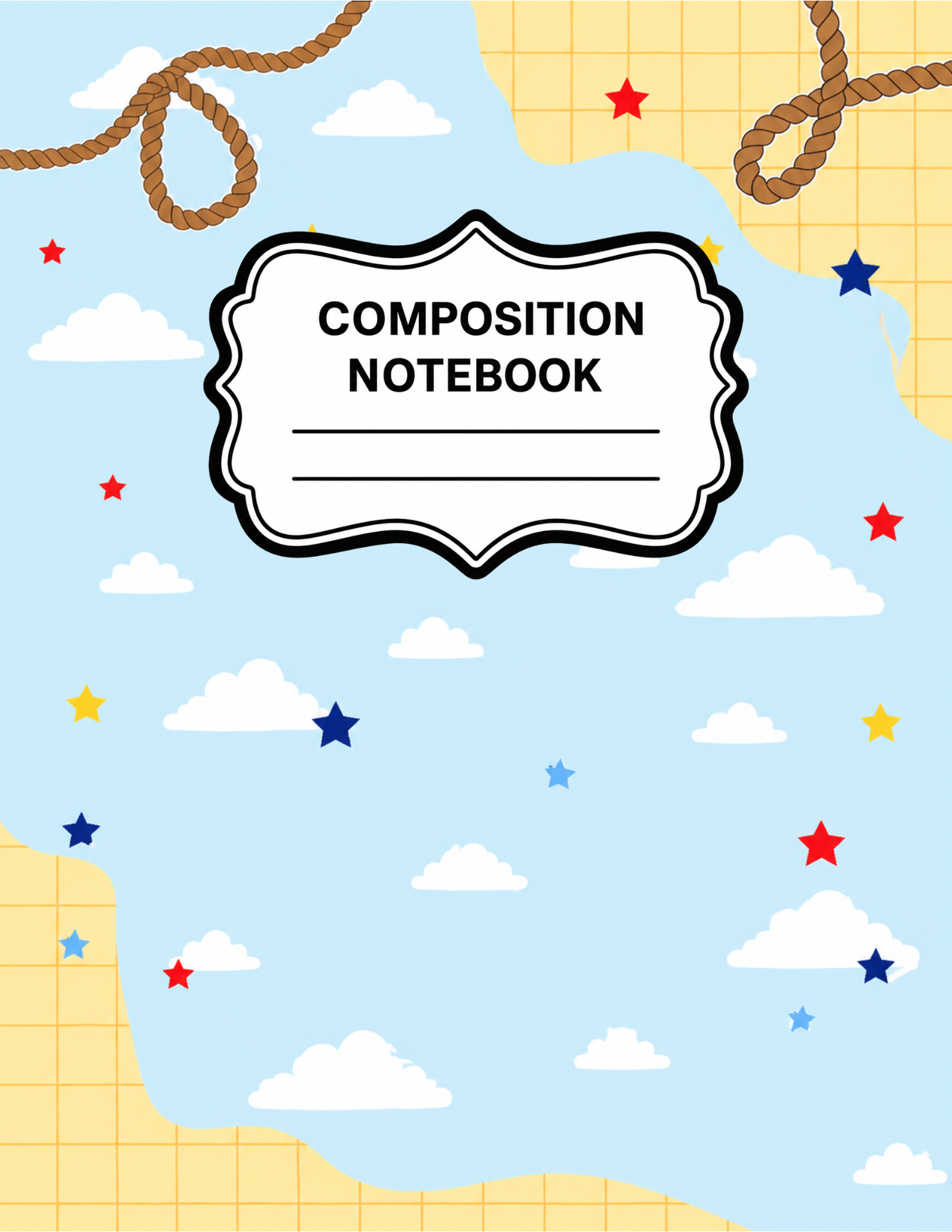 Toy Story-Themed Composition Notebook VINYL ONLY