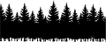 Tree Line Silhouette 3