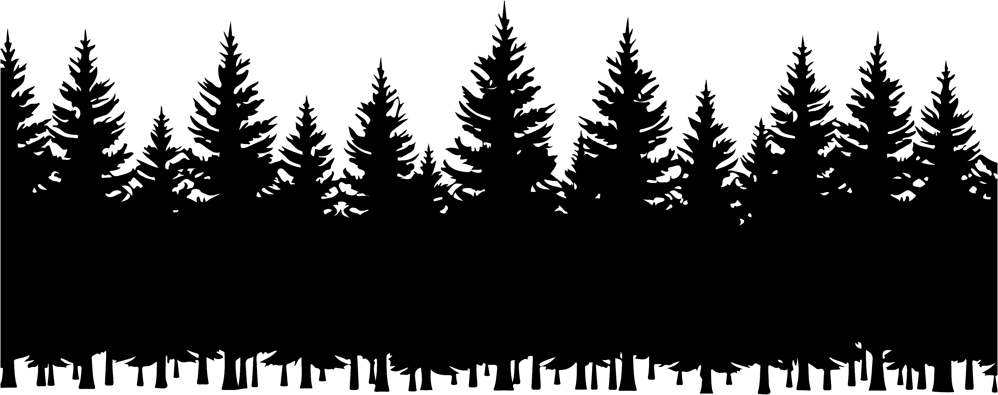 Tree Line Silhouette 3