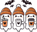 Trio of Ghosts w Coffee
