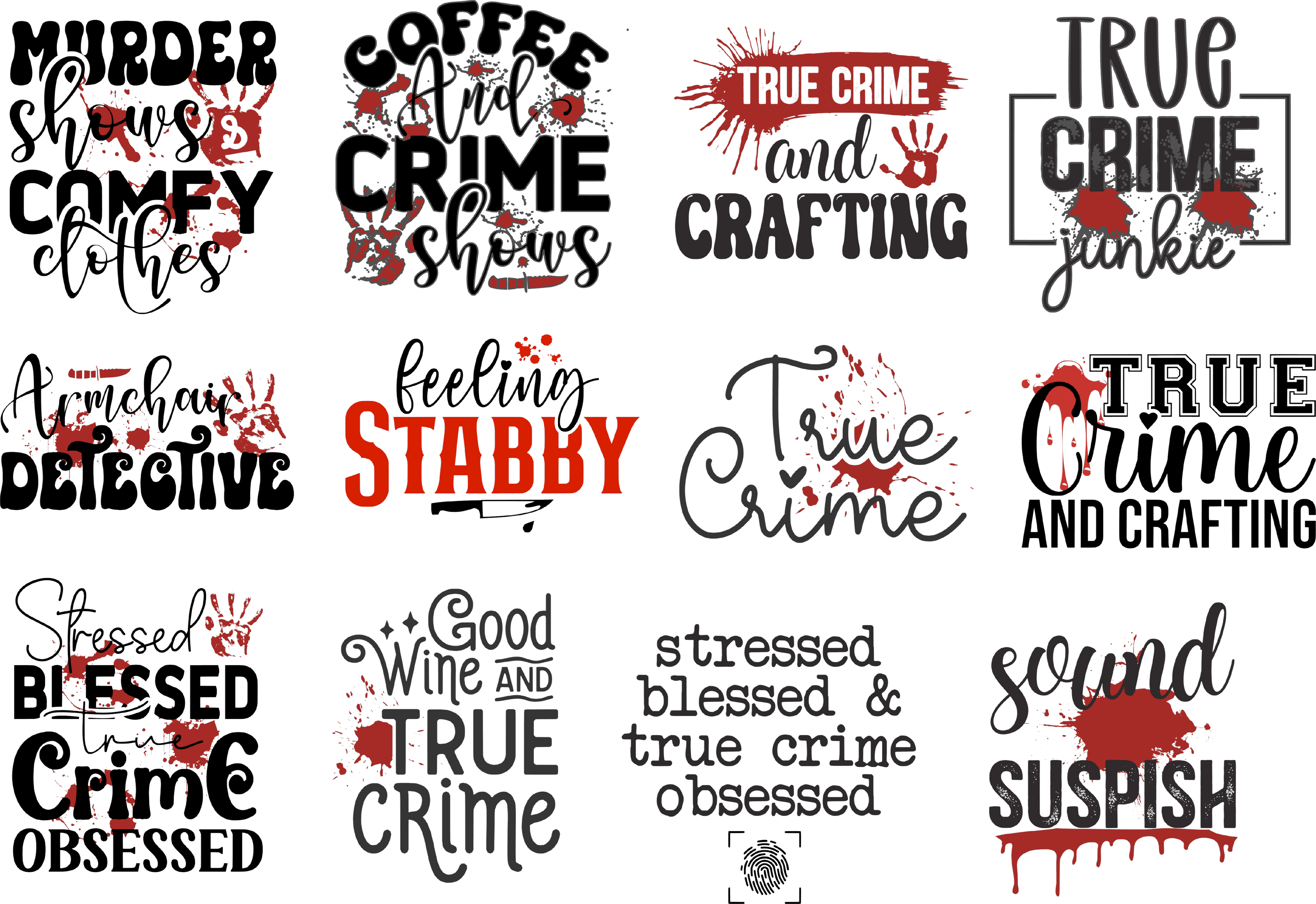 True Crime Decal Sheet