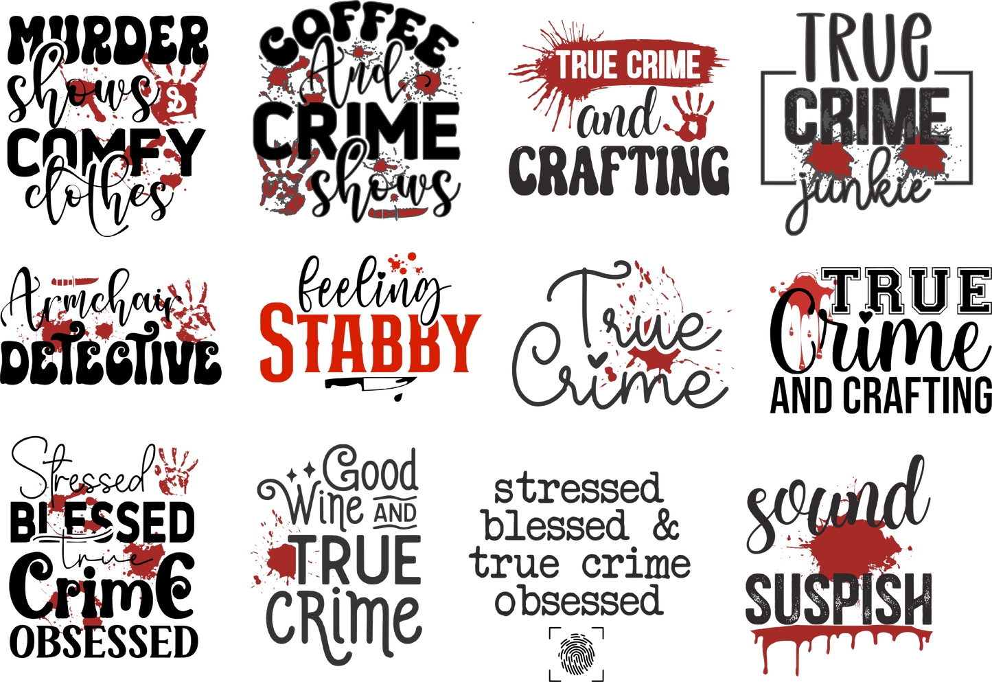 True Crime Decal Sheet