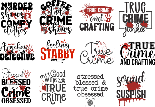 True Crime Decal Sheet