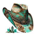 Turquoise Cowboy Hat 1