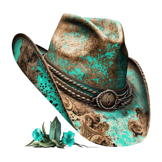 Turquoise Cowboy Hat 1