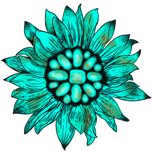 Turquoise Gem Sunflower