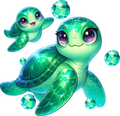 Turtle Baby and Mama 5