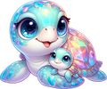 Turtle mama and Baby 2