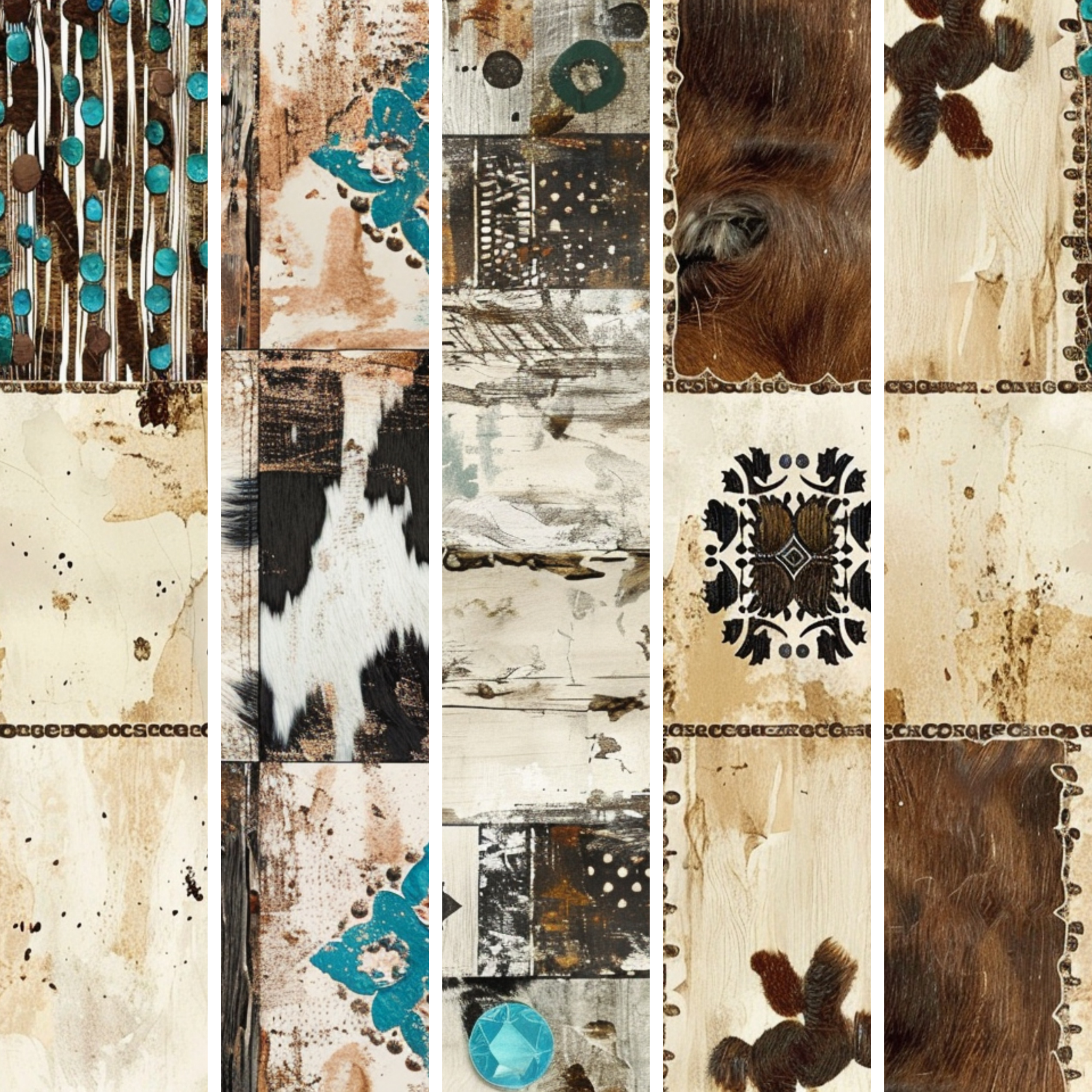 Western Round Up Collection- Mixed Media 2