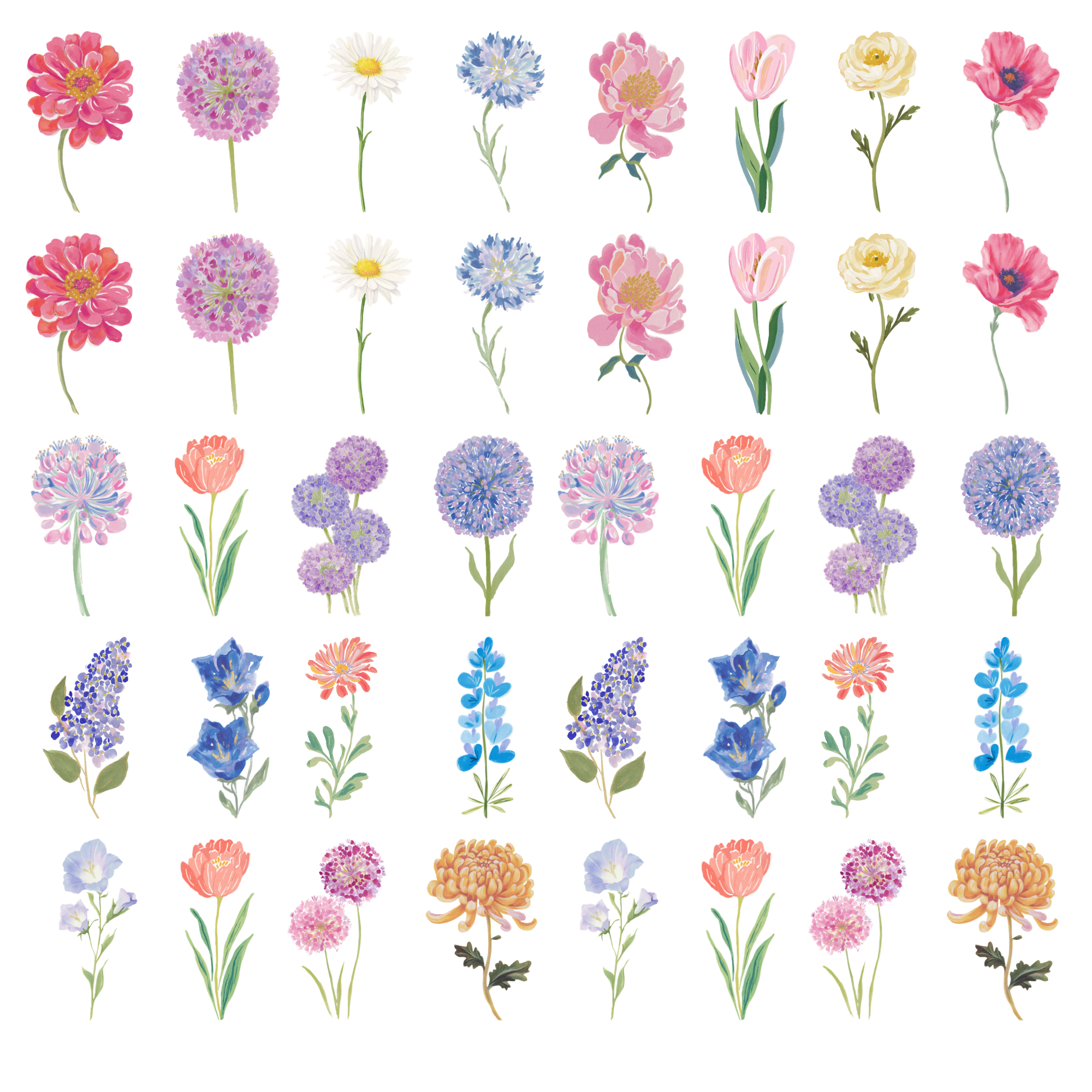 Floral Element Sheet 4