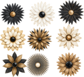 Black & Gold Floral Element Sheet