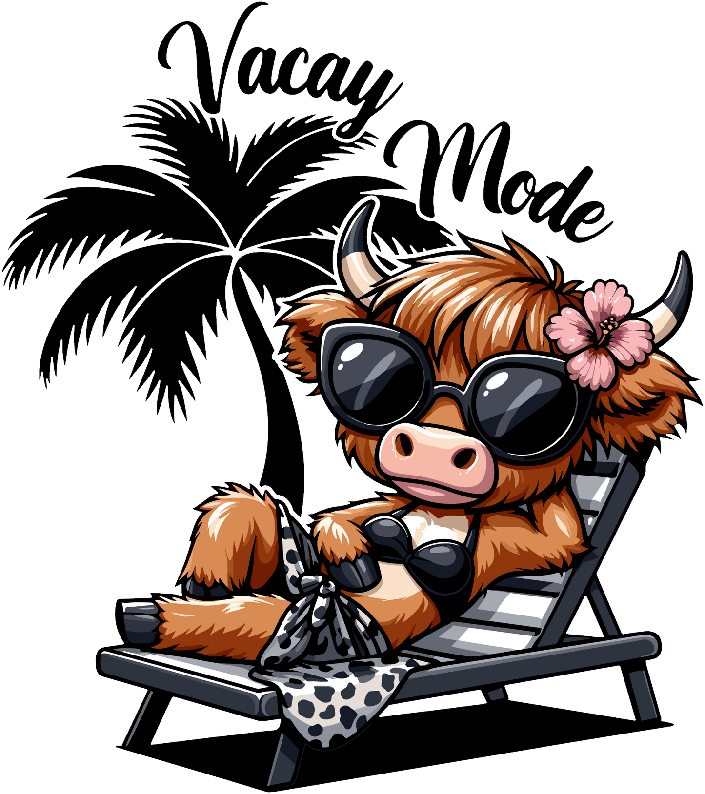 Vacay Cow Decal